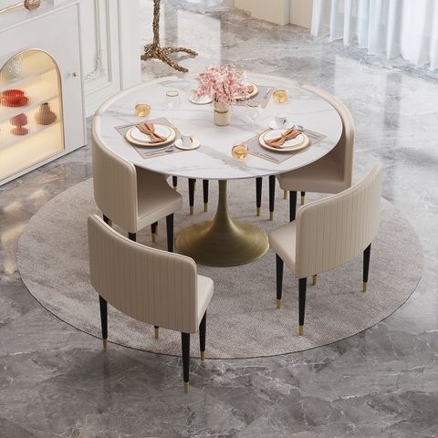 40" Round Dining Table - Bed Bath & Beyond - 39129557 pertaining to 40" Round Dining Table, White Finish